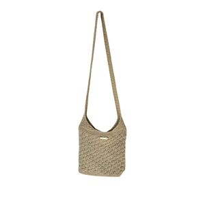 The Stone Knit Macrane Style Light Bag With Zip Closure